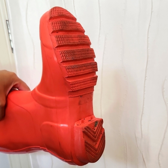 Hunter Pink/Peach Tall Original Gloss Rain Boots - Picture 7 of 7